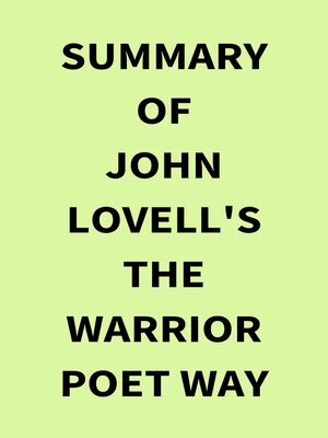 cover image of Summary of John Lovell's the Warrior Poet Way